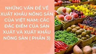 Nông Sản Việt Nam Xuất Khẩu Sang Nhật Bản